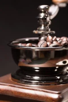 Hand coffee grinder Stock Photos