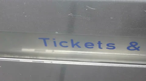 Hand collects train ticket Stock Footage 25016558