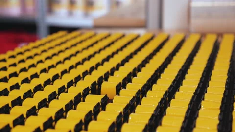 Hand completing an array of electronic components - close up Video stock 139743287