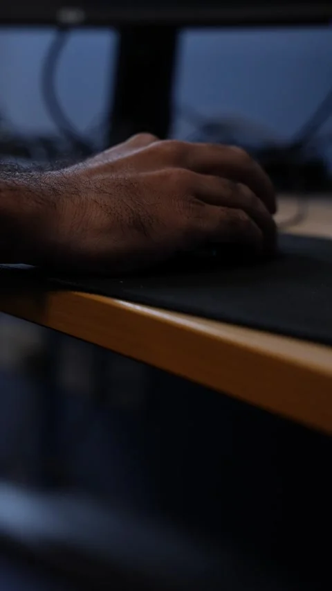 Hand on Computer Mouse Stock Footage 314521213