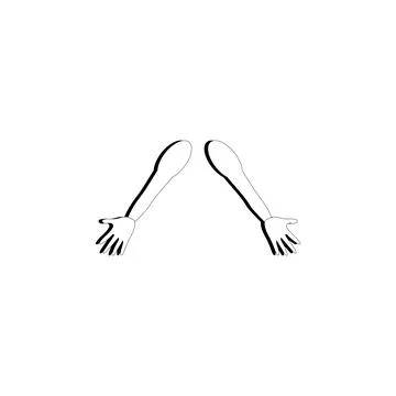 Hand concept. Collection of gesture high quality vector Stock Illustration