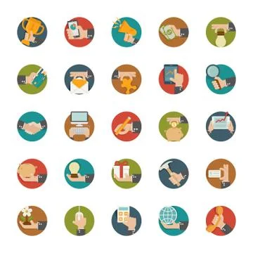 Hand concept , flat design Иллюстрация