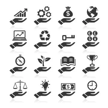 Hand concept icons. vector eps 스톡 일러스트