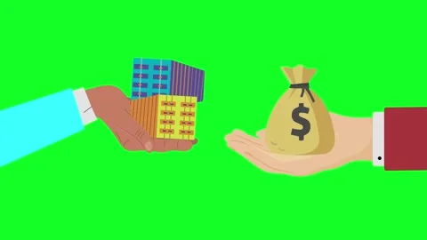 Hand container cash Stock Footage 274306846