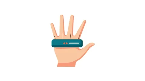 Hand Control icon animation for video motion graphics Stock Footage 162692590