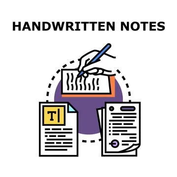 Hand converting ideas into typed and formal documents 스톡 일러스트
