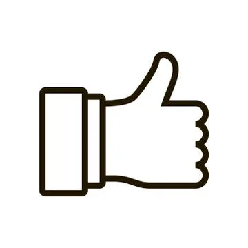 Hand is cool icon on white background. Vector illustration EPS 10. Stock Illustration