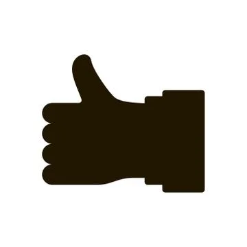 Hand is cool icon on white background. Vector illustration EPS 10. Stock Illustration