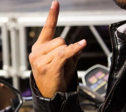 Hand is cool Stock Photos