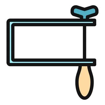 Hand coping saw woodworking tool for cutting wood Stock Illustration
