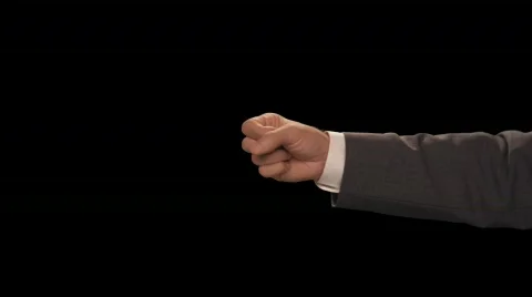 Hand Count to 1 Stock Footage 754584