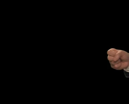 Hand Count to 2 Stock Footage 754589