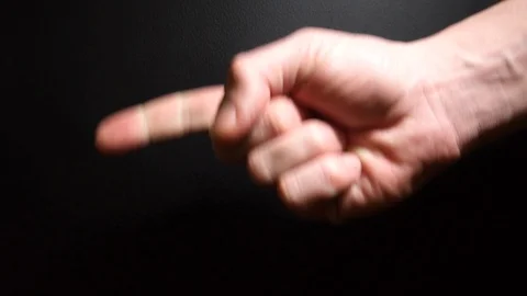 Hand count with fingers Stock Footage 122950580