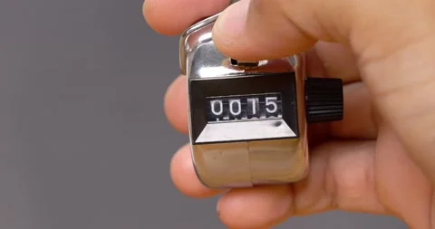 Hand counting counter. Stock Footage 221106365