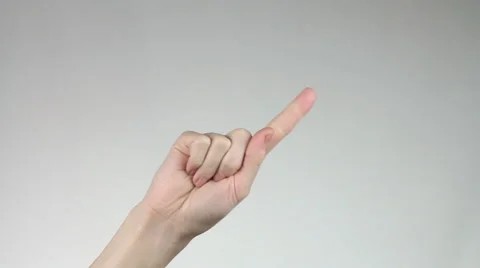 Hand counting from down to five. Stock Footage 60403630