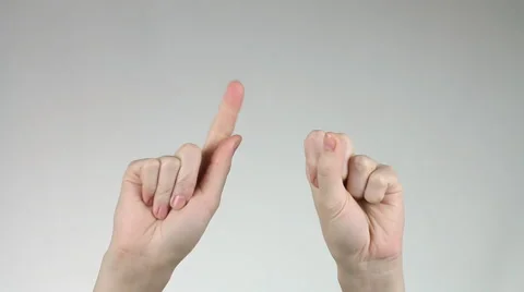 Hand counting from down to ten. Stock Footage 60403765