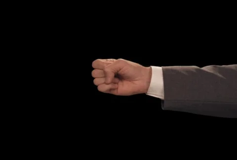 Hand Counts 1 through 5 Stock Footage 754605