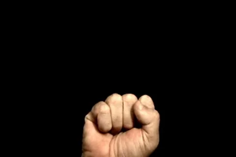 Hand - counts to five 16x9 Stock Footage 8850435