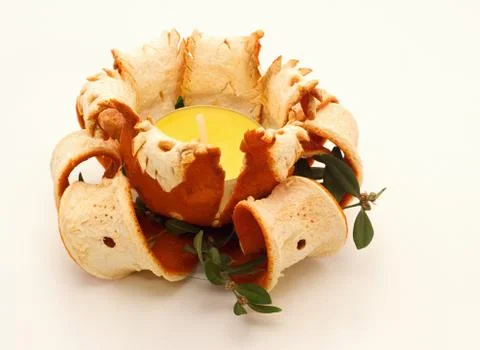 Hand crafted candlestick Stock Photos