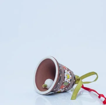 Hand crafted ceramic decoration. Stock Photos