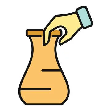 Hand crafting pottery ceramic vase icon design Stock Illustration