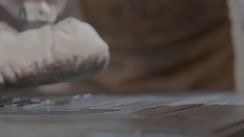 Hand-Crank Printing Press at work - 18th / 19th Century. 094 Video stock 80235406