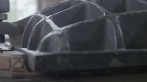 Hand-Crank Printing Press at work - 18th / 19th Century. 110 Stock Footage 80264850