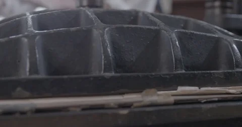 Hand-Crank Printing Press at work - 18th / 19th Century. 022 Stock Footage 80352688