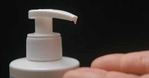 Hand cream slow motion in studio Stock Footage 94742001