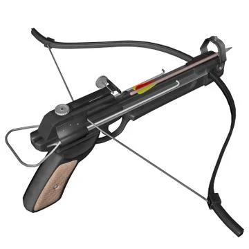 Hand crossbow - 3D render Stock Illustration