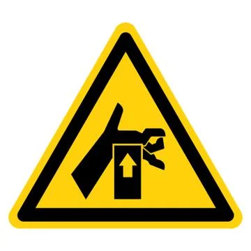 Hand Crush Force from Below Symbol Sign, Vector Illustration, Isolate On Whit Stock Illustration