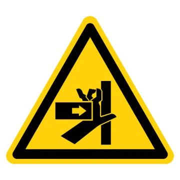 Hand Crush Force From Left Symbol Sign, Vector Illustration, Isolate On White Stock Illustration