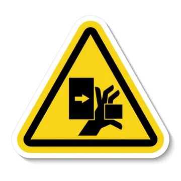 Hand Crush Force From Left Symbol Sign Isolate on White Background,Vector Ill 스톡 일러스트
