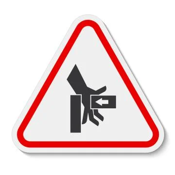 Hand Crush Force From Right Symbol Sign, Vector Illustration, Isolate On Whit Stock Illustration