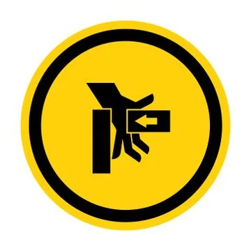 Hand Crush Force From Right Symbol Sign, Vector Illustration, Isolate On Whit 스톡 일러스트