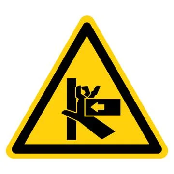Hand Crush Force From Rigth Symbol Sign, Vector Illustration, Isolate On Whit Stock Illustration
