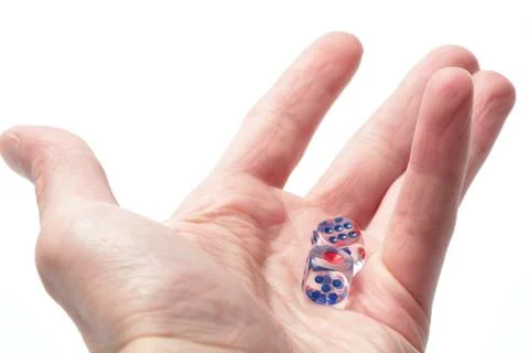 Hand with Cube Stock Photos