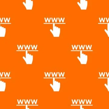 Hand cursor and website pattern seamless 스톡 일러스트