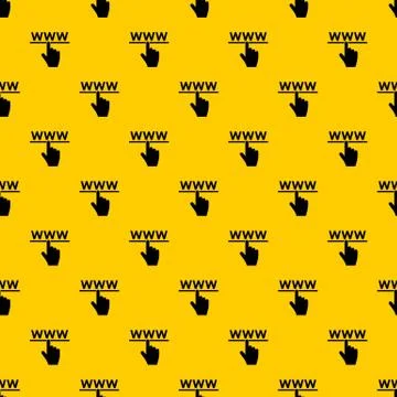 Hand cursor and website pattern vector 스톡 일러스트