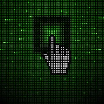 Hand cursor background Stock Illustration