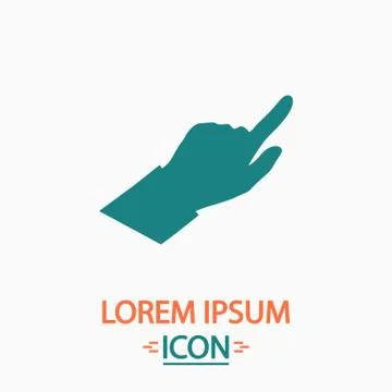 Hand Cursor computer symbol Stock Illustration