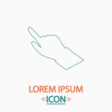 Hand Cursor computer symbol Stock Illustration