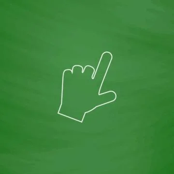 Hand cursor computer symbol 스톡 일러스트