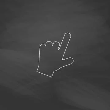 Hand cursor computer symbol 스톡 일러스트