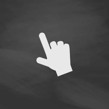 Hand cursor computer symbol Stock Illustration