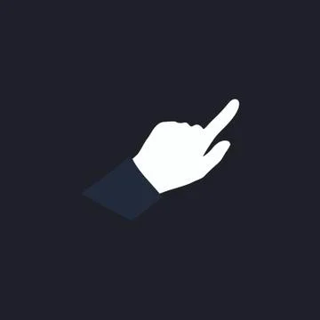Hand Cursor computer symbol Illustrazione stock