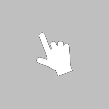 Hand cursor computer symbol Stock Illustration