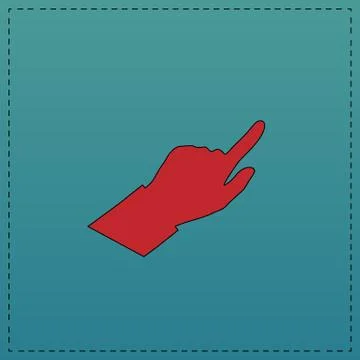 Hand Cursor computer symbol Illustrazione stock