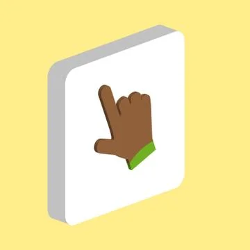 Hand cursor computer symbol 스톡 일러스트