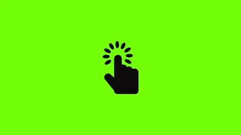 Hand cursor icon animation Stockbeeldmateriaal 157073540